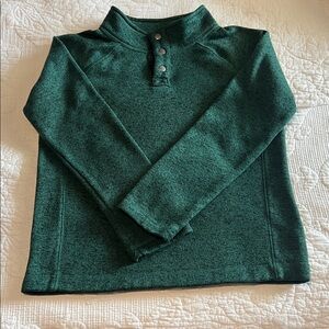 Sonoma Forest Green Button-Up Sweater